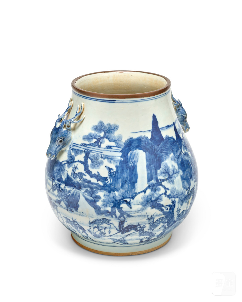 RARE VASE 'CENT DAIMS' EN PORCELAINE BLEU BLANC DITE 'BLEU DE HUE'  CHINE POUR LE VIETNAM, XIXE SIÈCLE, RÈGNE DE S. M. L'EMPEREUR TỰ ĐỨC (1847-1883) - 图3